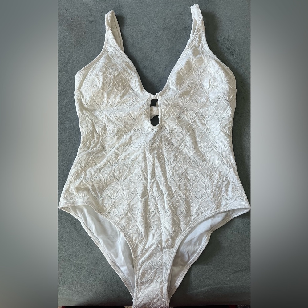 White Lace Womens One Piece Swimsuit